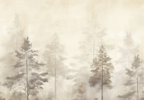 Fototapeta Drzewa wśród beżu 75074 Naklejkomania - zdjecie 2 - miniatura