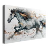 Obraz Artystyczny galop - koń ze złotem 20811 Naklejkomania - zdjecie 9 - miniatura