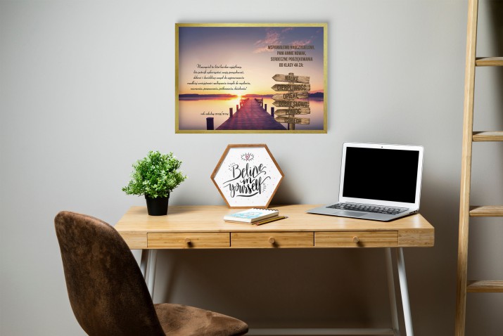 Prezent dla nauczyciela na koniec roku - personalizowany plakat, podziękowania ze wzruszającą sentencją 23220 - zdjęcie 5