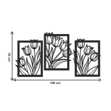 Tryptyk ażurowy Kompozycja z tulipanów 51022 Naklejkomania - zdjecie 4 - miniatura