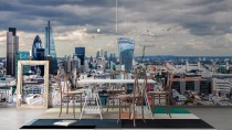 Industrialna fototapeta Panorama nowoczesnego miasta 75080 Naklejkomania - zdjecie 1 - miniatura