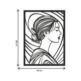 Obraz ażurowy Profil kobiety 51001 Naklejkomania - zdjecie 2 - miniatura