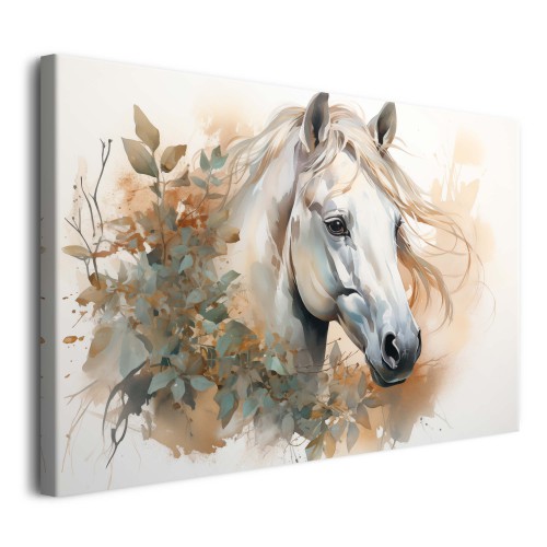 WYPRZEDAŻ 80x120 Delikatny obraz Koń i gałązki boho 73070 - zdjęcie 7