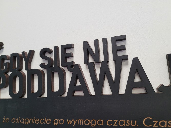 Wieszak na medale z motywującym hasłem dla dzieci, sportowca 25709 - zdjęcie 2