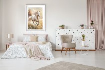 Plakat Malowany, galopujący koń 24356 Naklejkomania - zdjecie 6 - miniatura