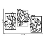 Tryptyk ażurowy Kompozycja z tulipanów 51022 Naklejkomania - zdjecie 3 - miniatura
