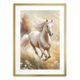 Plakat Malowany, galopujący koń 24356 Naklejkomania - zdjecie 4 - miniatura