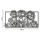 Ażurowy tryptyk Piwonie 51031 Naklejkomania - zdjecie 3 - miniatura