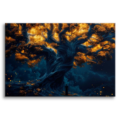 Obraz z motywem fantasy Magiczne drzewo 73081 Naklejkomania - zdjecie 1