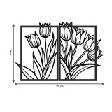Dwuczęściowy obraz ażurowy Tulipany 51021 Naklejkomania - zdjecie 4 - miniatura