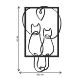 Obraz ażurowy Koty - serce 51015 Naklejkomania - zdjecie 2 - miniatura