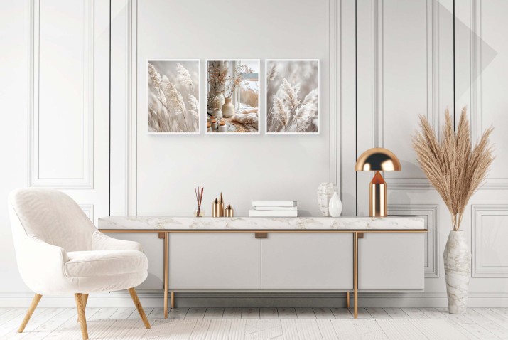 Zestaw Plakatów- Elegancja Natury w Minimalistycznym Stylu- Skandynawski Design i Styl Boho 81184 - zdjęcie 4