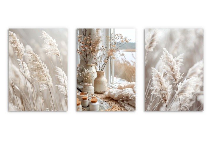 Zestaw Plakatów- Elegancja Natury w Minimalistycznym Stylu- Skandynawski Design i Styl Boho 81184 - zdjęcie 5