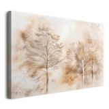 Minimalistyczny obraz na płótnie Mglisty Poranek w Lesie - Dekoracja Ścienna 20832 Naklejkomania - zdjecie 2 - miniatura