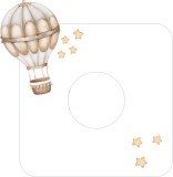 Naklejka pod kontakt włącznik balon beżowy i gwiazdki 24007 Naklejkomania - zdjecie 1 - miniatura