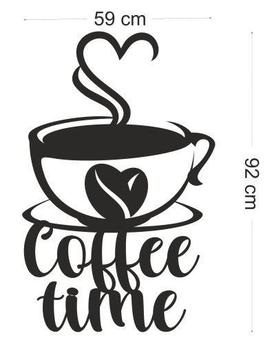Nowoczesna Dekoracja Ścienna 3D | Panel ażurowy &amp;amp;quot;Coffee Time&amp;amp;quot; | Obraz 3D do kuchni, jadalni, kawiarni 66817 - zdjęcie 6