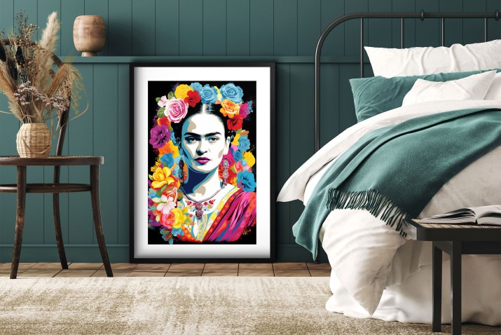 Plakat Pop Art - Styl Frida Kahlo | Kolorowa Dekoracja Ścienna | Plakat artystyczny 23242 - zdjęcie 6
