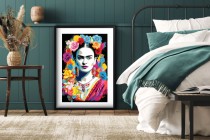 Plakat Pop Art - Styl Frida Kahlo | Kolorowa Dekoracja Ścienna | Plakat artystyczny 23242 Naklejkomania - zdjecie 6 - miniatura