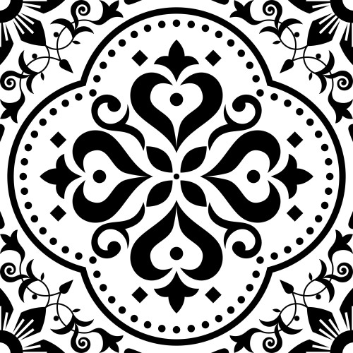 Naklejki na płytki ceramiczne, kafelki | Mozaika, czarno-biały orientalny wzór | Okleina do kuchni, łazienki 65527 - zdjęcie 8
