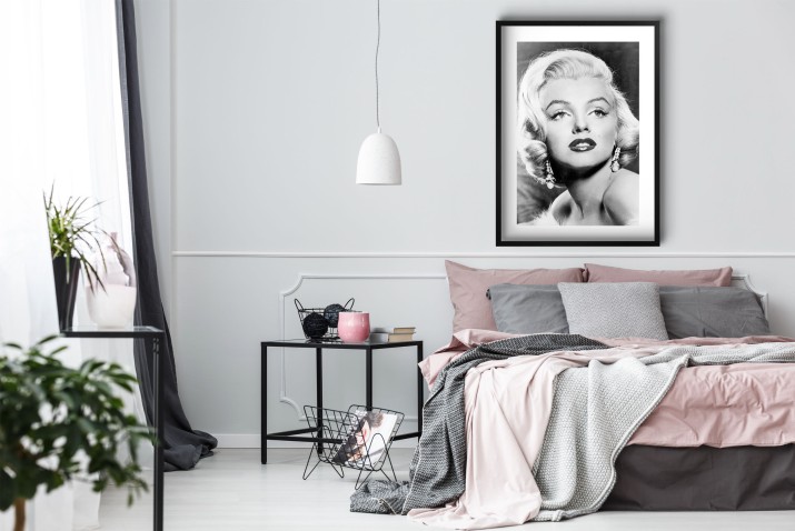 Plakat Vintage &amp;amp;quot;Ikona Kina&amp;amp;quot; |  Czarno-Biała Marilyn Monroe | Obraz w stylu Retro 23241 - zdjęcie 5