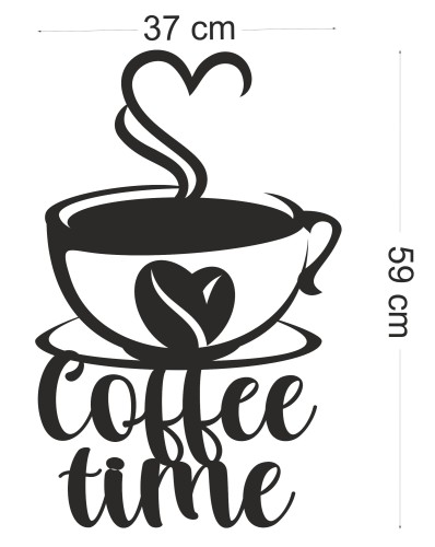Nowoczesna Dekoracja Ścienna 3D | Panel ażurowy &amp;amp;quot;Coffee Time&amp;amp;quot; | Obraz 3D do kuchni, jadalni, kawiarni 66817 - zdjęcie 5