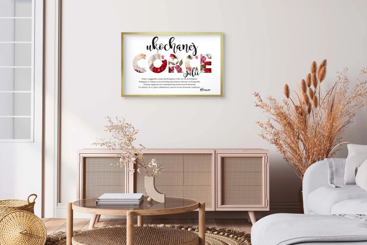 Personalizowany Plakat z Imieniem i cytatem- Idealny Prezent dla Córki 81300 - zdjęcie 4
