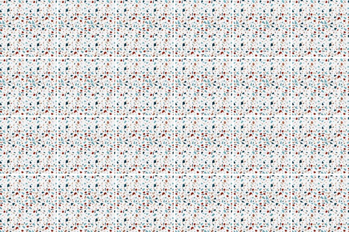 Naklejki na płytki ceramiczne, kafelki | Lastryko / Terrazzo | Nowoczesna, samoprzylepna okleina na kafelki 65517 - zdjęcie 2