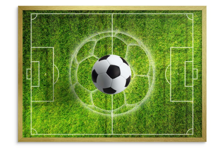 Plakat dla fana Piłki Nożnej - Boisko Murawa Piłka | Plakat piłkarski do pokoju młodzieżowego | Prezent dla fana sportu 61708 - zdjęcie 4