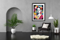 Plakat Pop Art - Styl Frida Kahlo | Kolorowa Dekoracja Ścienna | Plakat artystyczny 23242 Naklejkomania - zdjecie 5 - miniatura