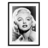 Plakat Vintage "Ikona Kina" |  Czarno-Biała Marilyn Monroe | Obraz w stylu Retro 23241 Naklejkomania - zdjecie 1 - miniatura