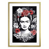 Artystyczny Plakat na Ścianę- Frida Kahlo w Otoczeniu Kwiatów | Plakat Pop Art do salonu, sypialni, biura 23243 Naklejkomania - zdjecie 2 - miniatura