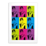 Kolorowy Plakat Audrey Hepburn | Plakat Pop-Art | Kontrastowa dekoracja w stylu Retro 23240 Naklejkomania - zdjecie 7 - miniatura