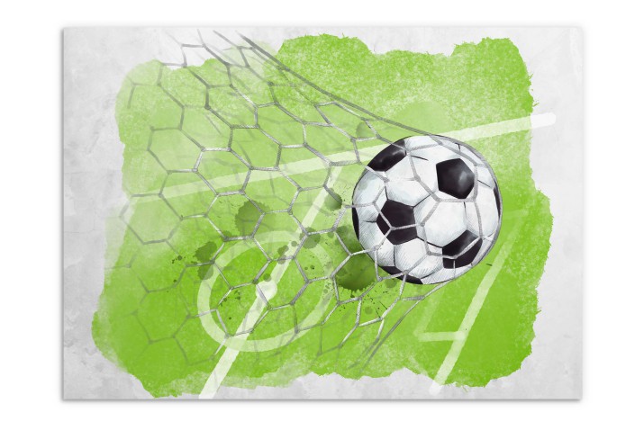 Plakat Piłka Nożna | Plakat młodzieżowy Piłka w akwareli do pokoju nastolatka| Dekoracja dla fana sportu 61709 - zdjęcie 7