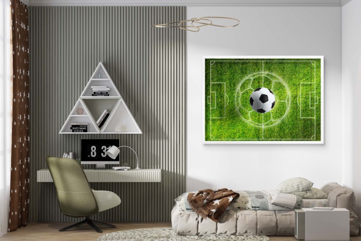 Plakat dla fana Piłki Nożnej - Boisko Murawa Piłka | Plakat piłkarski do pokoju młodzieżowego | Prezent dla fana sportu 61708 - zdjęcie 6