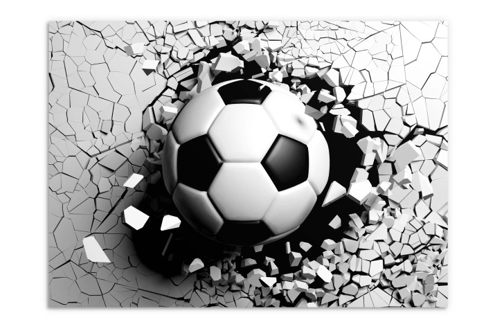 Plakat z efektem 3D | Piłka Nożna w ściane | Plakat młodzieżowy z motywem piłkarskim | Dekoracja 3D dla fana futbolu 61710 - zdjęcie 7