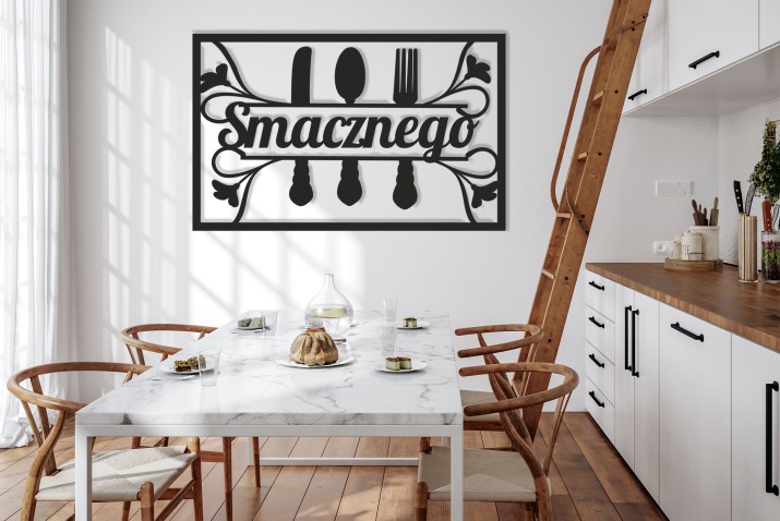 Ażurowy obraz do kuchni, jadalni &amp;amp;amp;amp;amp;quot;Smacznego&amp;amp;amp;amp;amp;quot; | Nowoczesna dekoracja ścienna 66814 - zdjęcie 5