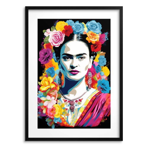 Plakat Pop Art - Styl Frida Kahlo | Kolorowa Dekoracja Ścienna | Plakat artystyczny 23242