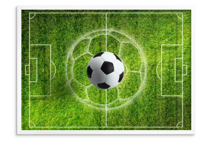 Plakat dla fana Piłki Nożnej - Boisko Murawa Piłka | Plakat piłkarski do pokoju młodzieżowego | Prezent dla fana sportu 61708 - zdjęcie 3