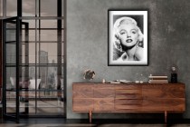 Plakat Vintage "Ikona Kina" |  Czarno-Biała Marilyn Monroe | Obraz w stylu Retro 23241 Naklejkomania - zdjecie 6 - miniatura