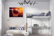 Plakat do Pokoju Młodzieżowego – Koszykówka, Piłka i Kosz | Dynamiczny Plakat Koszykówka 61706 - miniaturka 5