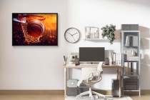 Plakat do Pokoju Młodzieżowego – Koszykówka, Piłka i Kosz | Dynamiczny Plakat Koszykówka 61706 - miniaturka 4