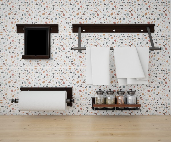 Naklejki na płytki ceramiczne, kafelki | Lastryko, Imitacja Kamienia | Nowoczesna, samoprzylepna okleina 65520 - zdjęcie 3