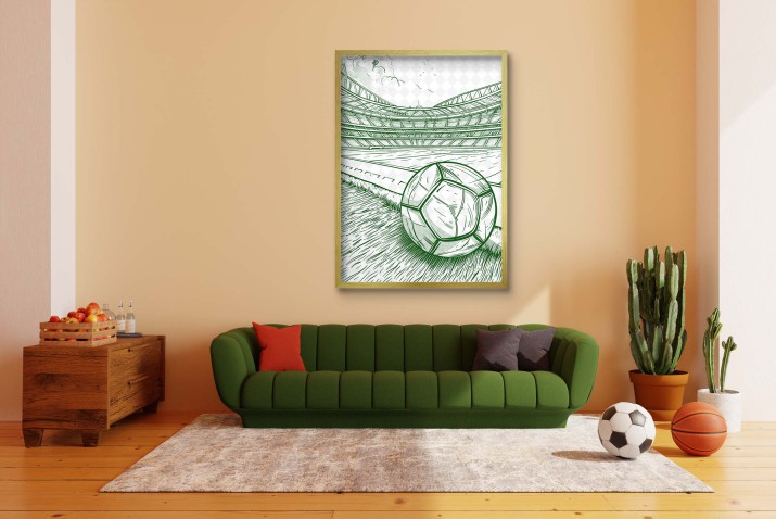 Plakat Sportowy do Pokoju Młodzieżowego-  Stadion Piłkarski i Piłka Nożna 61717 - zdjęcie 6