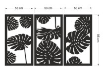 Ażurowy Obraz 3D – Tropikalne Liście Monstery | Dekoracja Ścienna 3D 66838 Naklejkomania - zdjecie 6 - miniatura