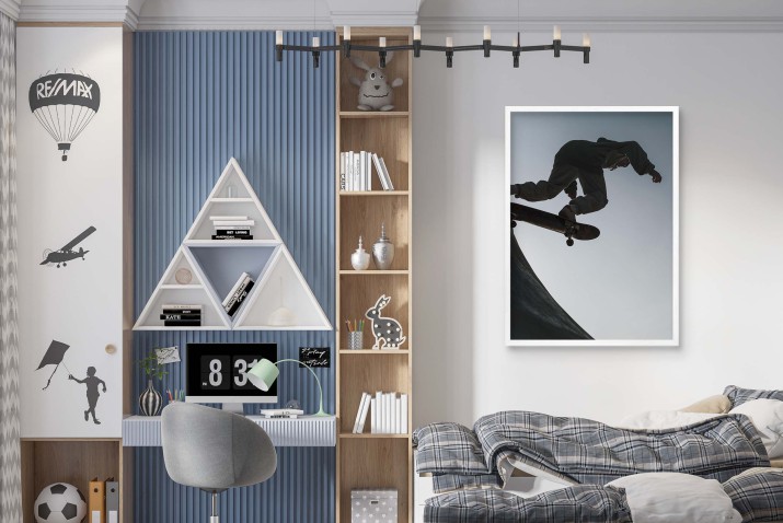 Plakat Sportowy Skateboarding - Młodzieżowy plakat na ścianę | Plakat Deskorolka Skatepark 61718 - zdjęcie 4