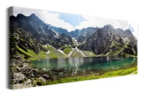 Elegancki obraz do salonu- Pejzaż Tatry Morskie Oko | Górska Panorama 92180 Naklejkomania - zdjecie 2 - miniatura