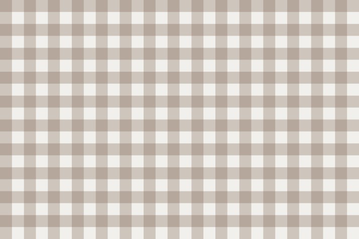 Fototapeta w kratkę gingham vichy– minimalistyczna dekoracja ścienna w stylu retro | Biel i brąz do pokoju dziecięcego 64136 - zdjęcie 3