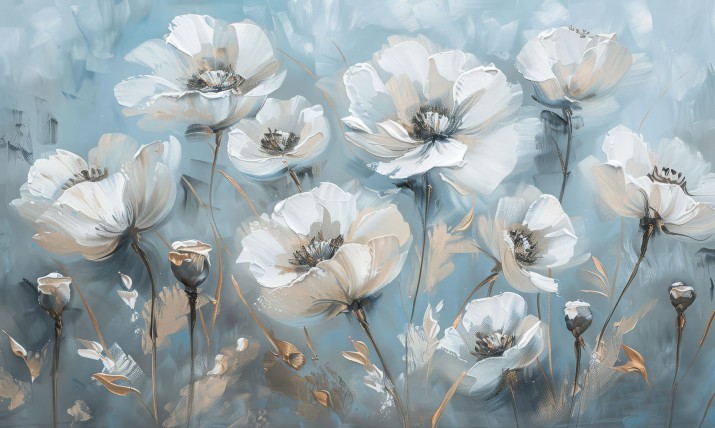 Nowoczesna osłona kaloryfera, Mata magnetyczna na grzejnik | Maskownica z delikatnym kwiatowym wzorem– Pastelowa dekoracja 7728 - zdjęcie 2