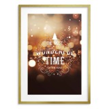 Plakat świąteczny „The Most Wonderful Time of the Year” – ozdoba na Boże Narodzenie | Zimowa dekoracja do salonu | Świąteczna ozdoba na prezent 23466 Naklejkomania - zdjecie 2 - miniatura