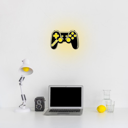 Lampka Led z imieniem- Kontroler, Pad do gier | Dekoracja ścienna do młodzieżowego pokoju | Prezent dla nastolatka, gracza 81371 - zdjęcie 5